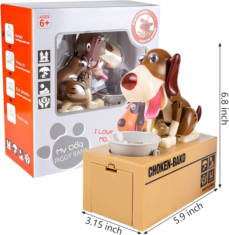 Alcancía Roba Monedas de Perrito