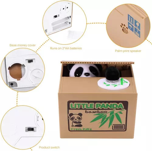 Alcancía Roba Monedas de Panda