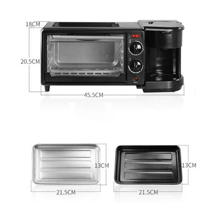 Horno 3 en 1 - Parrilla, Horno y Cafetera